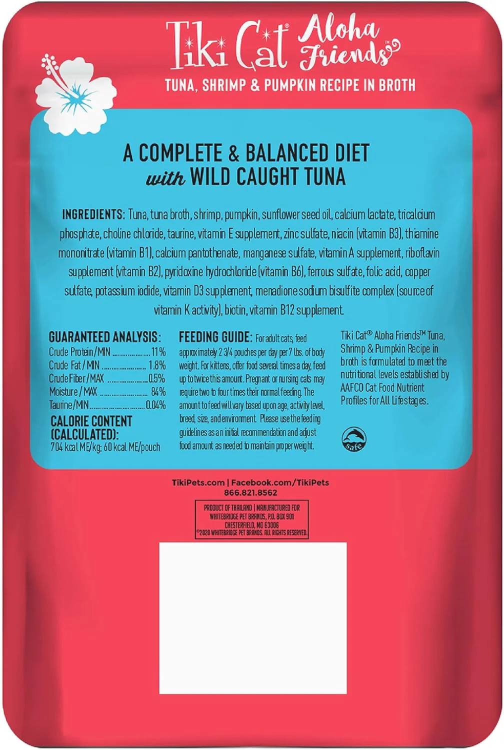 Tiki Cat Aloha Friends Grain-Free, Low-Carbohydrate Wet Food with Flaked Tuna for Adult Cats & Kittens Tuna, Shrimp & Pumpkin - Image 2