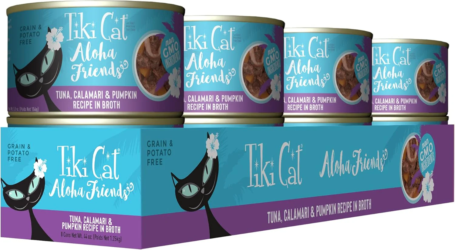 Tiki Cat Aloha Friends, Tuna, Calamari & Pumpkin, Grain-Free & High Moisture, Wet Cat Food for All Life Stages - Image 3