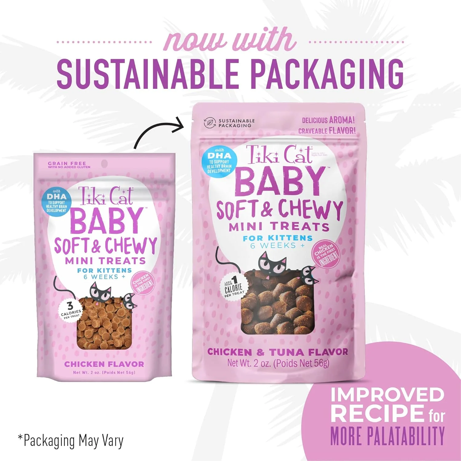 Tiki Cat Baby Soft & Chewy, Chicken Flavored, Low-Calorie, Mini Treats for Kittens 6 Weeks+ - Image 2