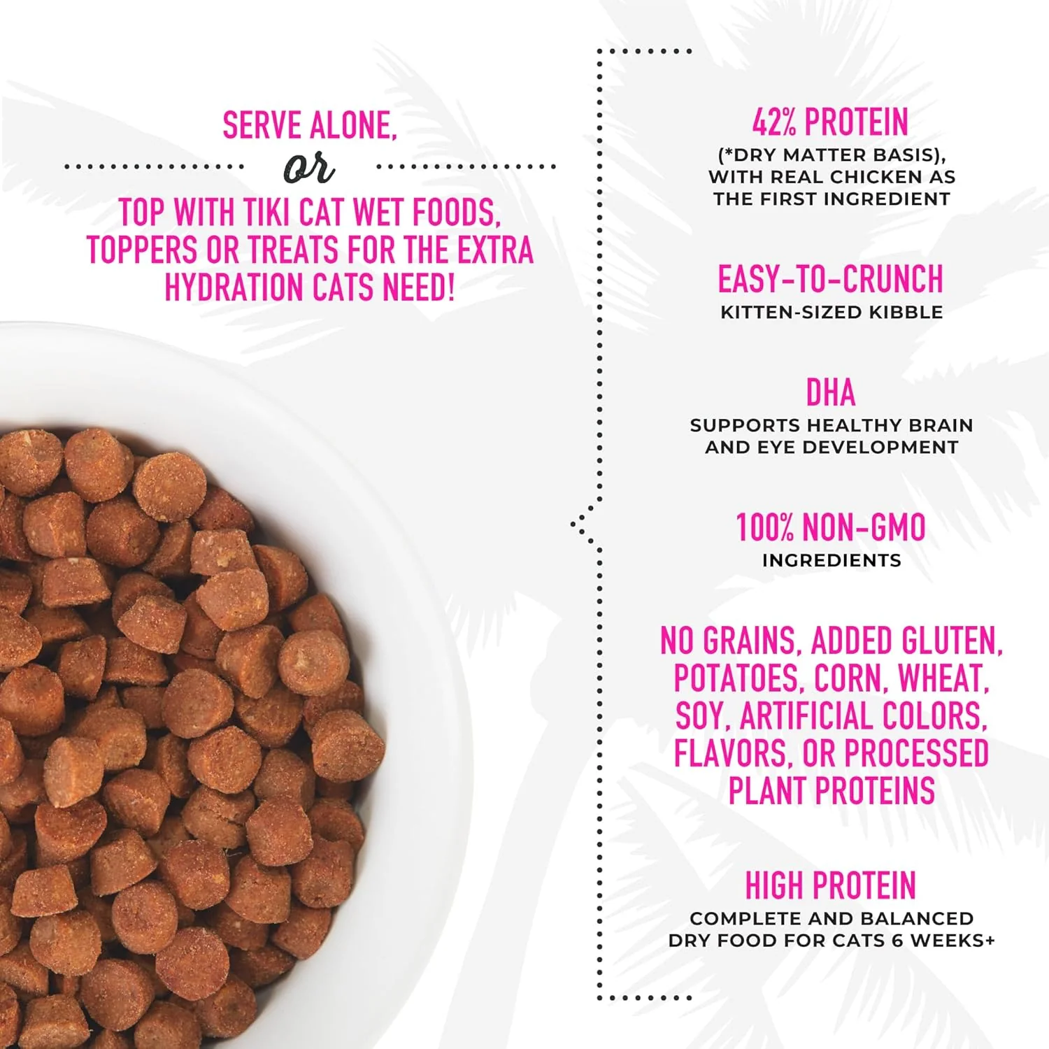 Tiki Cat Born Carnivore Baby, High-Protein and Grain-Free, Complete and Balanced Dry Cat Food for Kittens 6 Weeks+ - Image 4