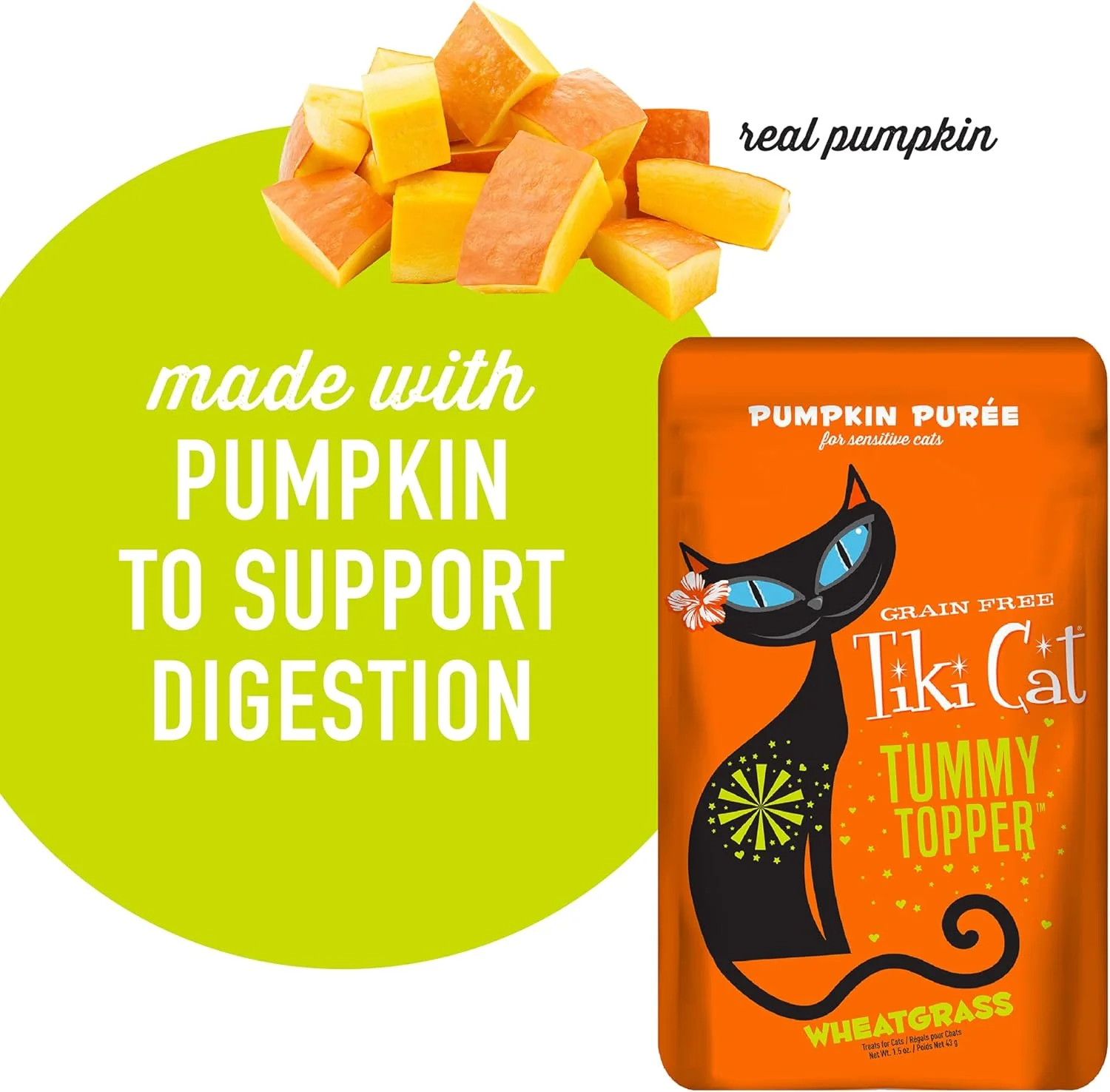 Tiki Cat Born Carnivore Functions Digestion, Pumpkin Recipe Puree, Formulated to Support Healthy Digestion, Mousse Cat Food Topper - Image 4