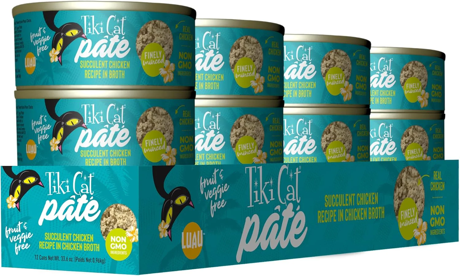 Tiki Cat Luau Pâté, Succulent Chicken Recipe in Broth, Grain-Free Balanced Nutrition Wet Canned Cat Food, for All Life Stages - Image 2
