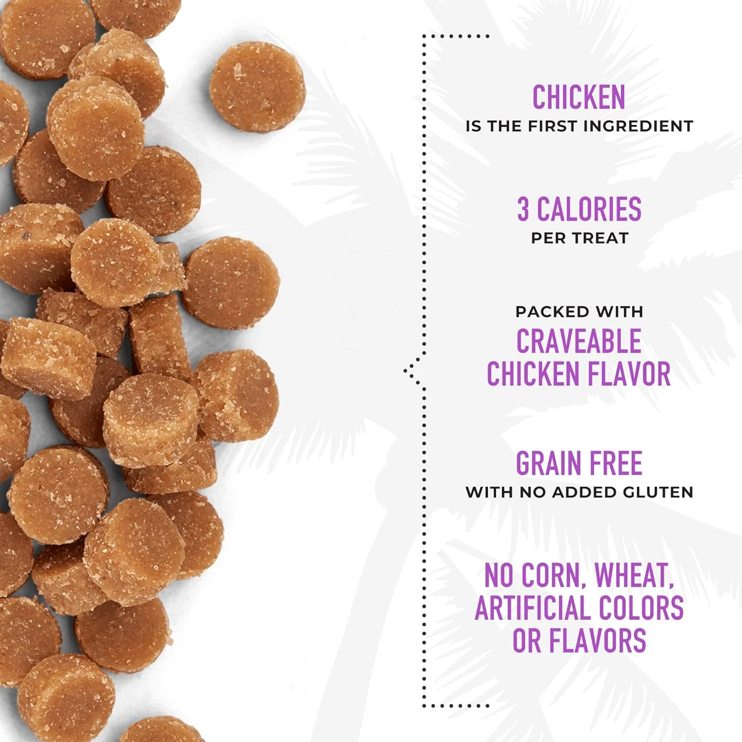 Tiki Cat Soft & Chewy Treats, Chicken Flavor, 3 Calories Per Treat with Grain-Free and No Added Gluten - Image 4
