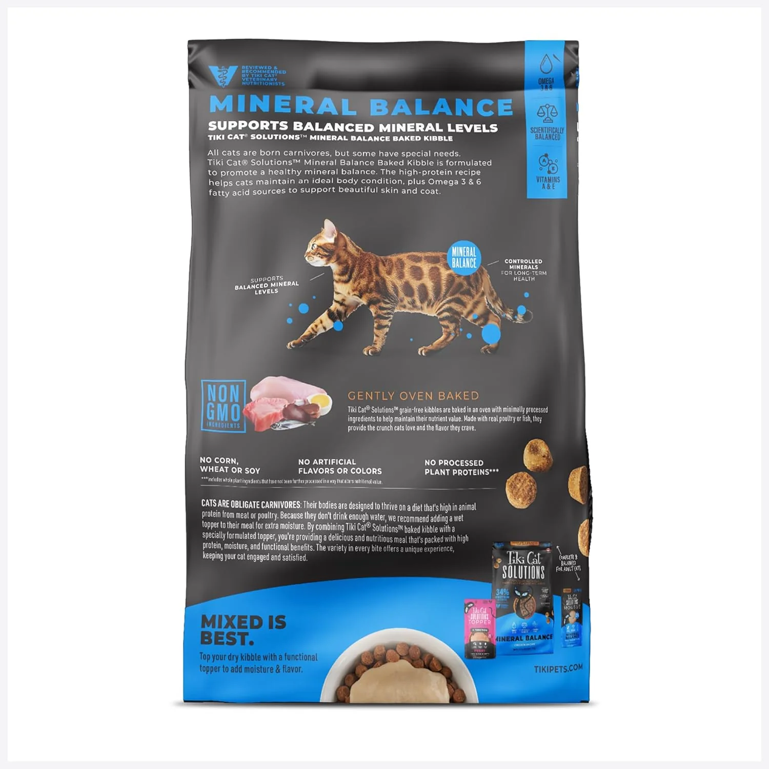 Tiki Cat Solutions Dry Cat Food, Mineral Balance, Chicken - Image 2