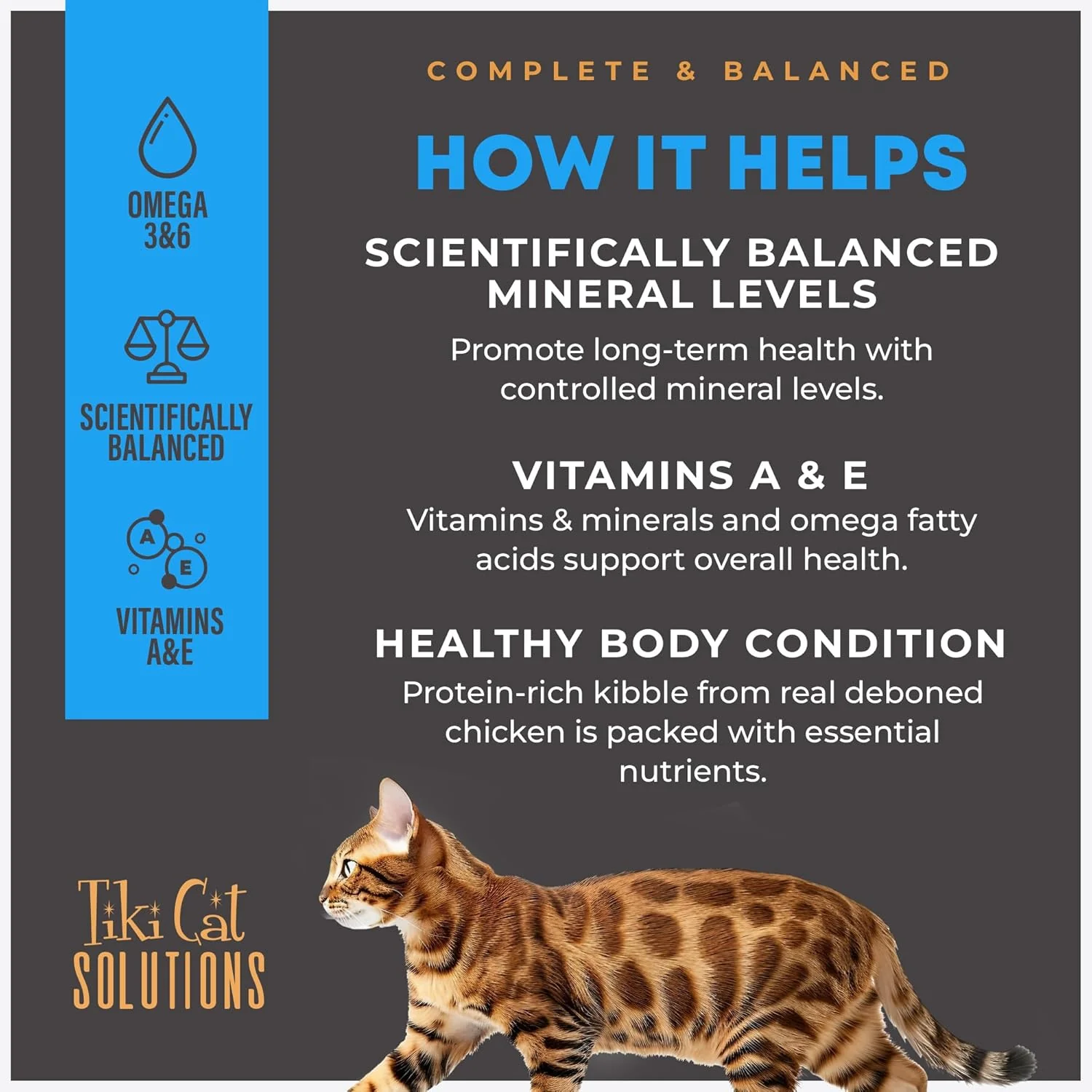 Tiki Cat Solutions Dry Cat Food, Mineral Balance, Chicken - Image 5