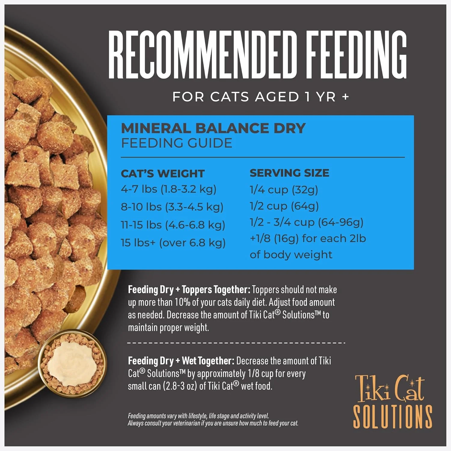 Tiki Cat Solutions Dry Cat Food, Mineral Balance, Chicken - Image 6