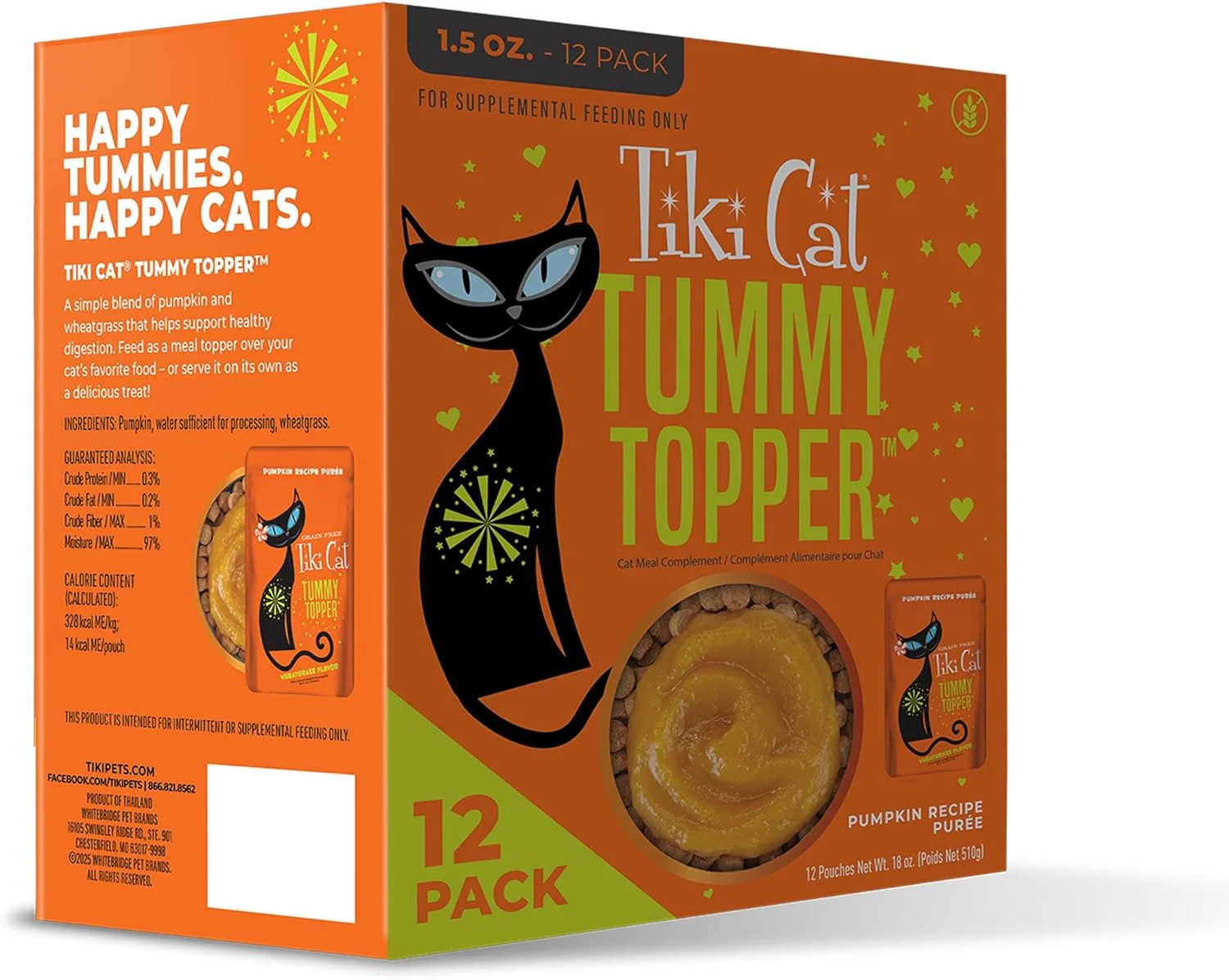 Tiki Cat Solutions Topper Multipack, Tummy Topper, Pumpkin Recipe in Broth - Image 2