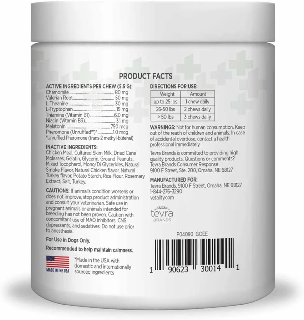 Triple Action Calming Sniffer Chews for Dogs, 60 Piece (008086) - Image 2
