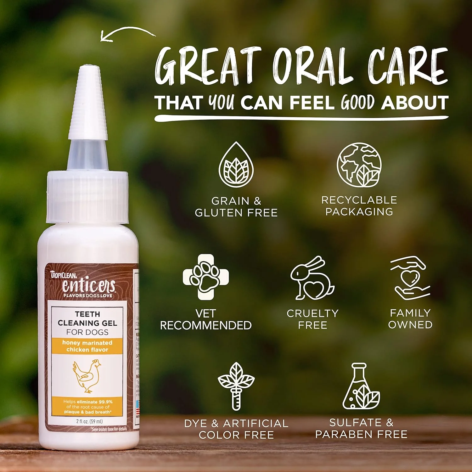 TropiClean Enticers Dog Teeth Cleaning Treat Gel | 2 oz - Image 5