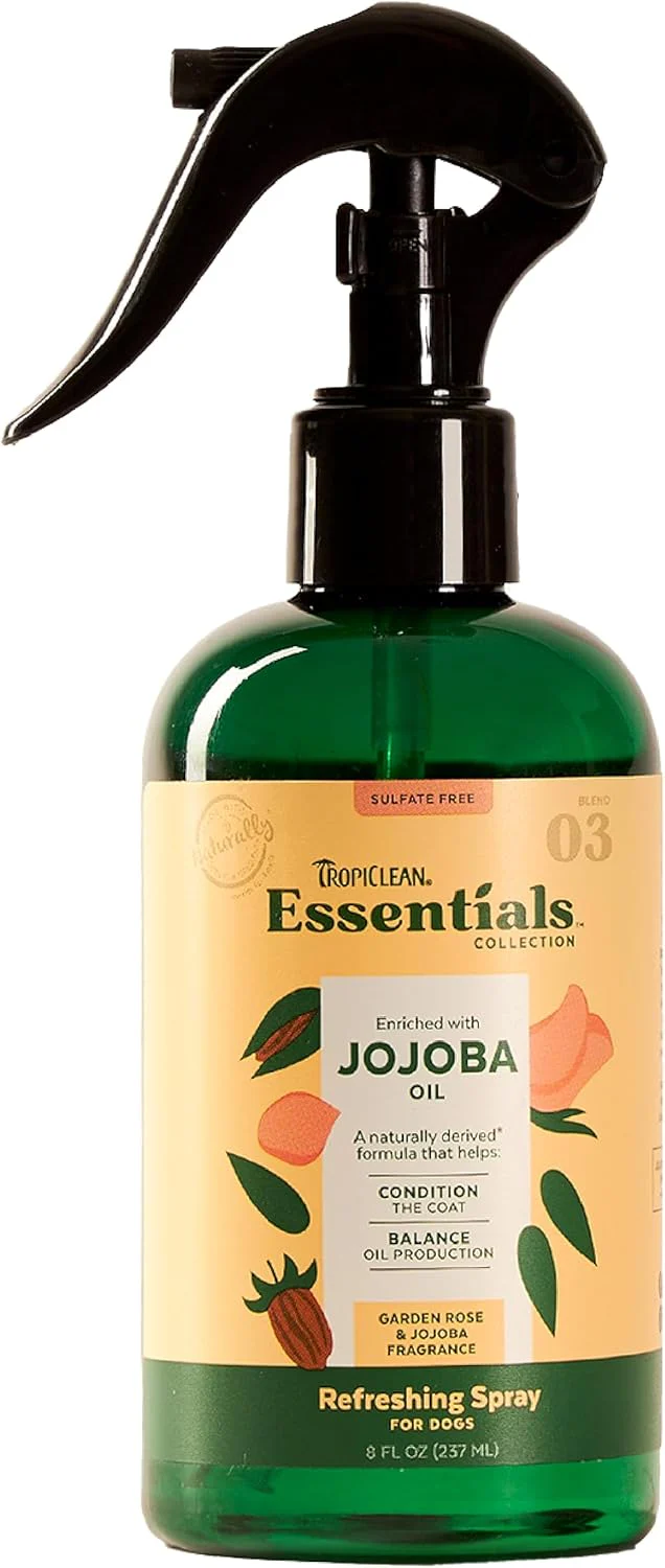 TropiClean Essentials Deodorizing Spray - Moisturize The Coat - Hydrate The Skin - Derived from Natural Ingredients , 8oz. - Image 8