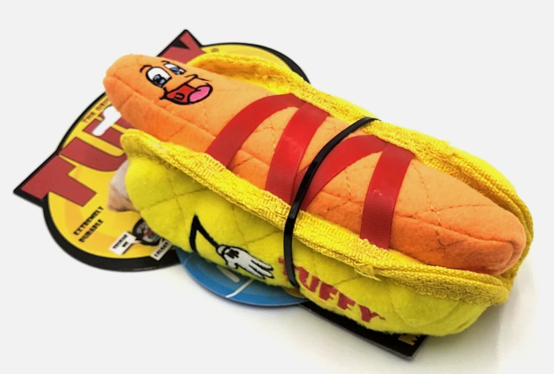 Tuffy Funny Food Hotdog Plush Dog Toy - Image 7