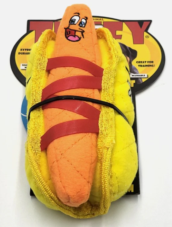 Tuffy Funny Food Hotdog Plush Dog Toy - Image 9