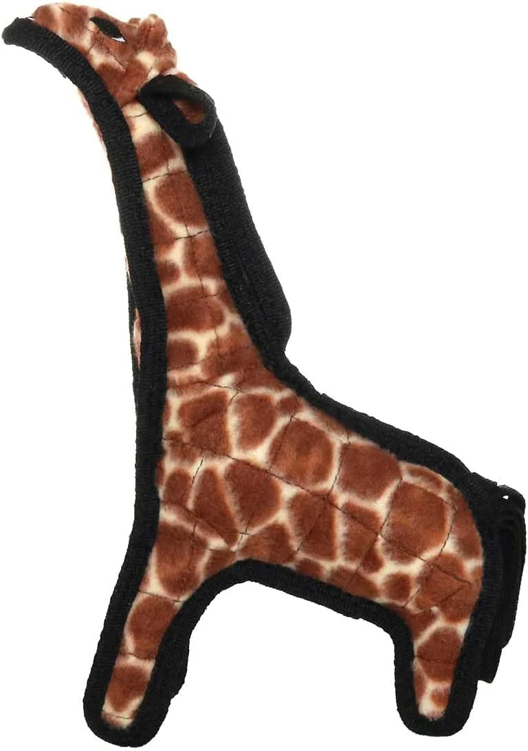 TUFFY - World's Tuffest Soft Dog Toy - Zoo Junior Giraffe - Multiple Layers. Made Durable, Strong & Tough. Interactive Play (Tug, Toss & Fetch). Machine Washable & Floats - Image 3