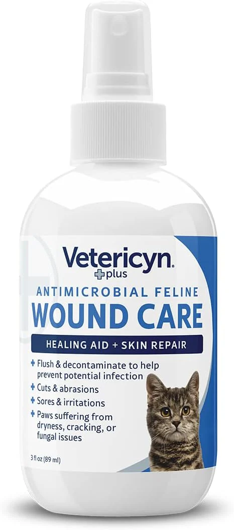 Vetericyn Plus Cat Wound Care Spray | Feline Healing Aid and Skin Repair for Wounds, Sores, and Abrasions, Provides Itch Relief for Cats Irritated Skin. 3 Ounces - Image 6
