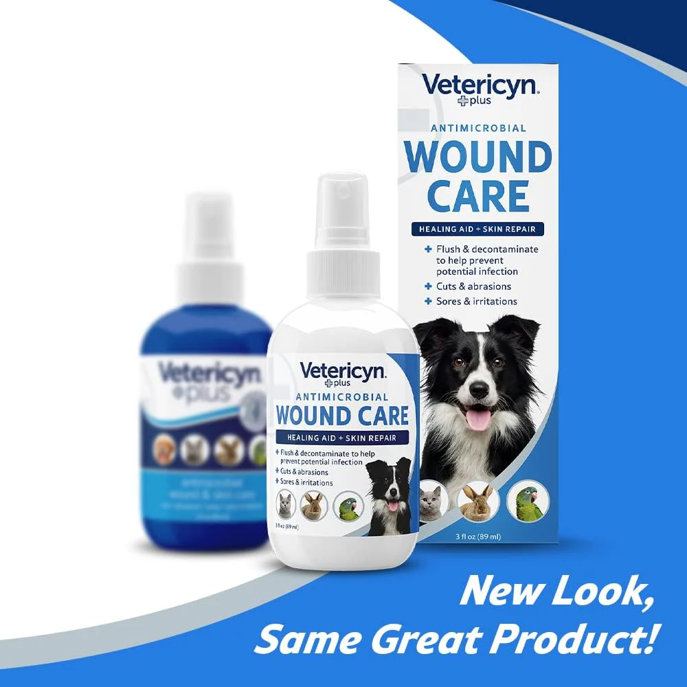 Vetericyn Plus Dog Wound Care Spray | Healing Aid and Skin Repair, Clean Wounds, Relieve Dog Skin Allergies, Safe for All Animals. 3 ounces - Image 2