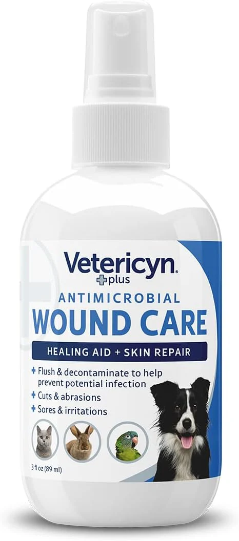 Vetericyn Plus Dog Wound Care Spray | Healing Aid and Skin Repair, Clean Wounds, Relieve Dog Skin Allergies, Safe for All Animals. 3 ounces - Image 3