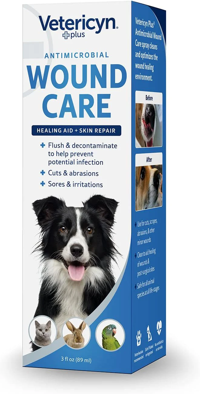 Vetericyn Plus Dog Wound Care Spray | Healing Aid and Skin Repair, Clean Wounds, Relieve Dog Skin Allergies, Safe for All Animals. 3 ounces - Image 5