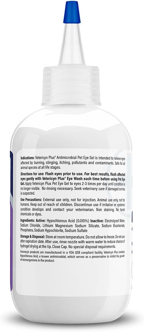 Vetericyn Plus Pet Eye Gel | Dog and Cat Eye Ointment Alternative to Lubricate and Relieve Eye Irritations and Abrasions, Reduce Symptoms of Pink Eye in Dogs and Cats. 3 ounces - Image 4