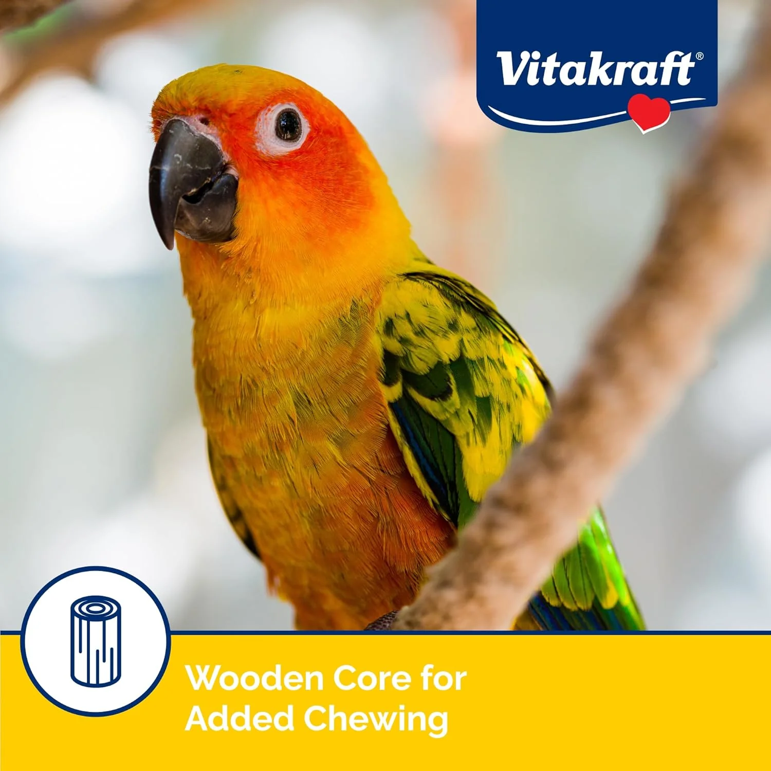 Vitakraft Crunch Sticks Apricot & Cherry Flavor Bird Treat for Conures - Image 5
