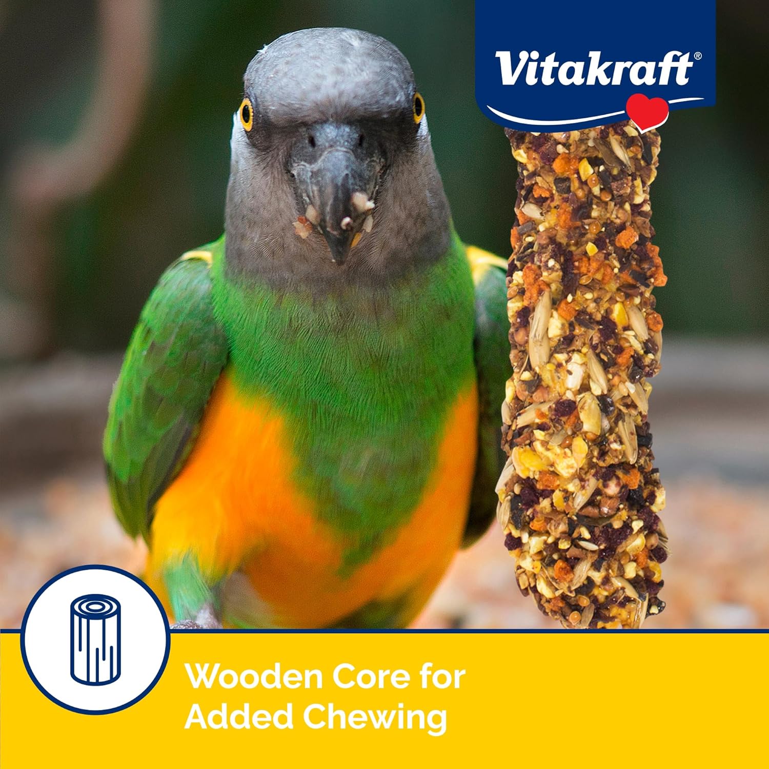 Vitakraft Crunch Sticks Apricot & Cherry Flavor Bird Treat for Parrots - Image 5