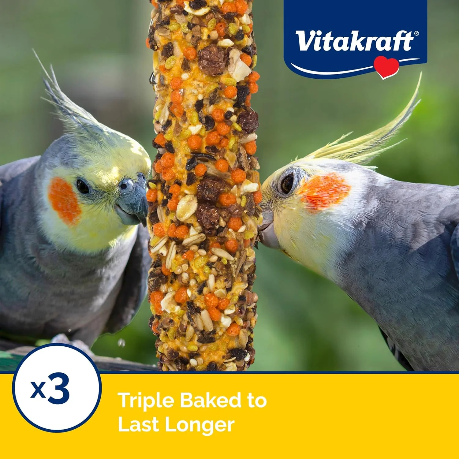 Vitakraft Crunch Sticks Cockatiel Treat - Apple and Honey - Pet Bird Treat Toy - Image 4