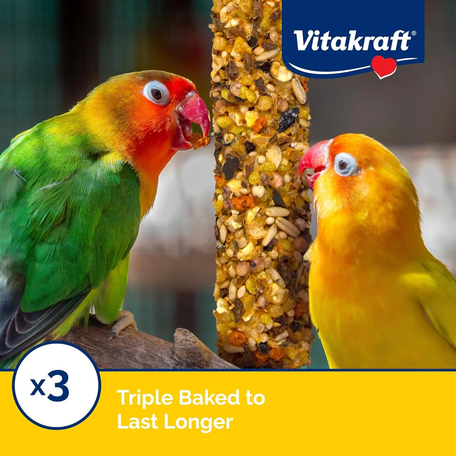 Vitakraft Crunch Sticks Conure Treat - Apple and Orange - Pet Bird Treat Toy - Image 4