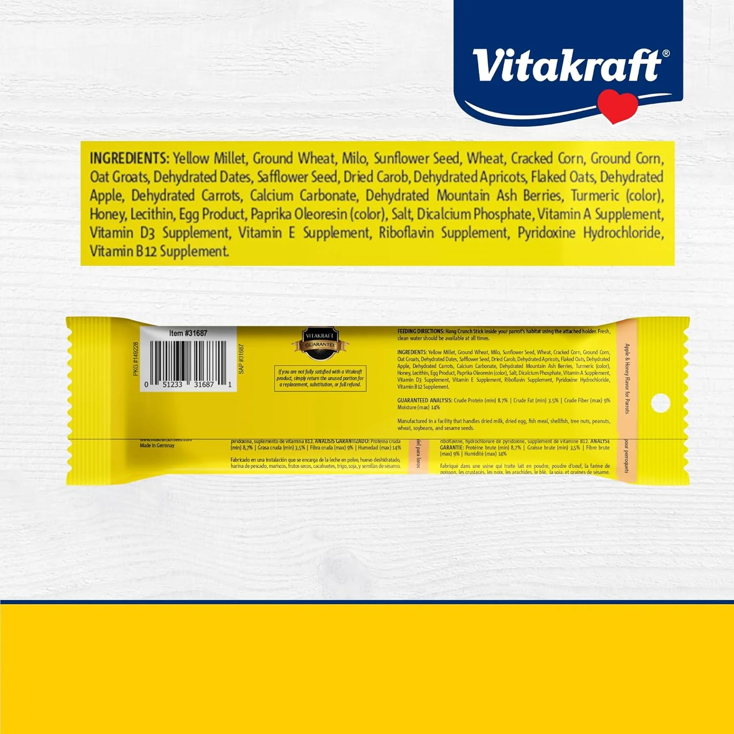 Vitakraft Rabbit Treat Stick - Apricot And Cherry - 3.5Oz - Image 5