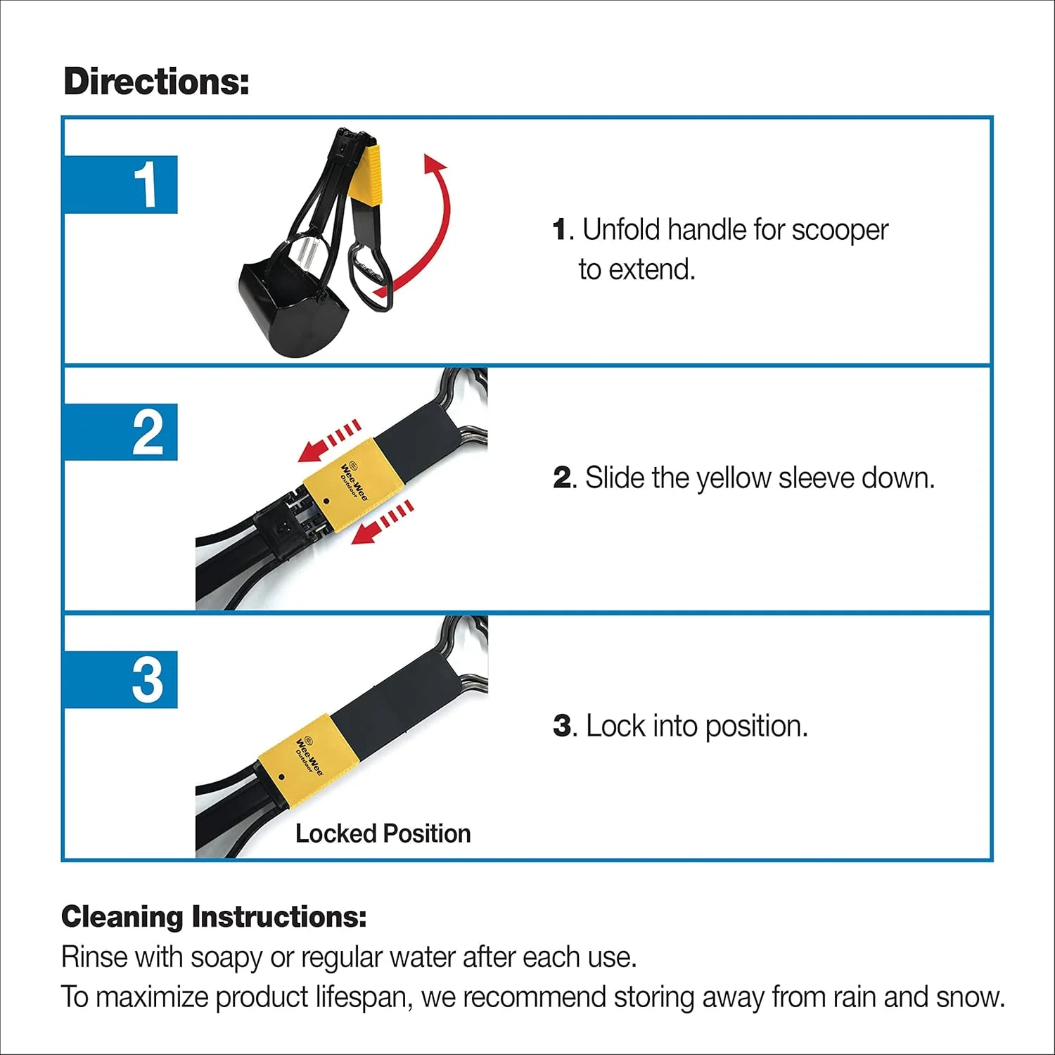 Wee-Wee Dog Waste Fold-Away Pooper Scooper - Image 8