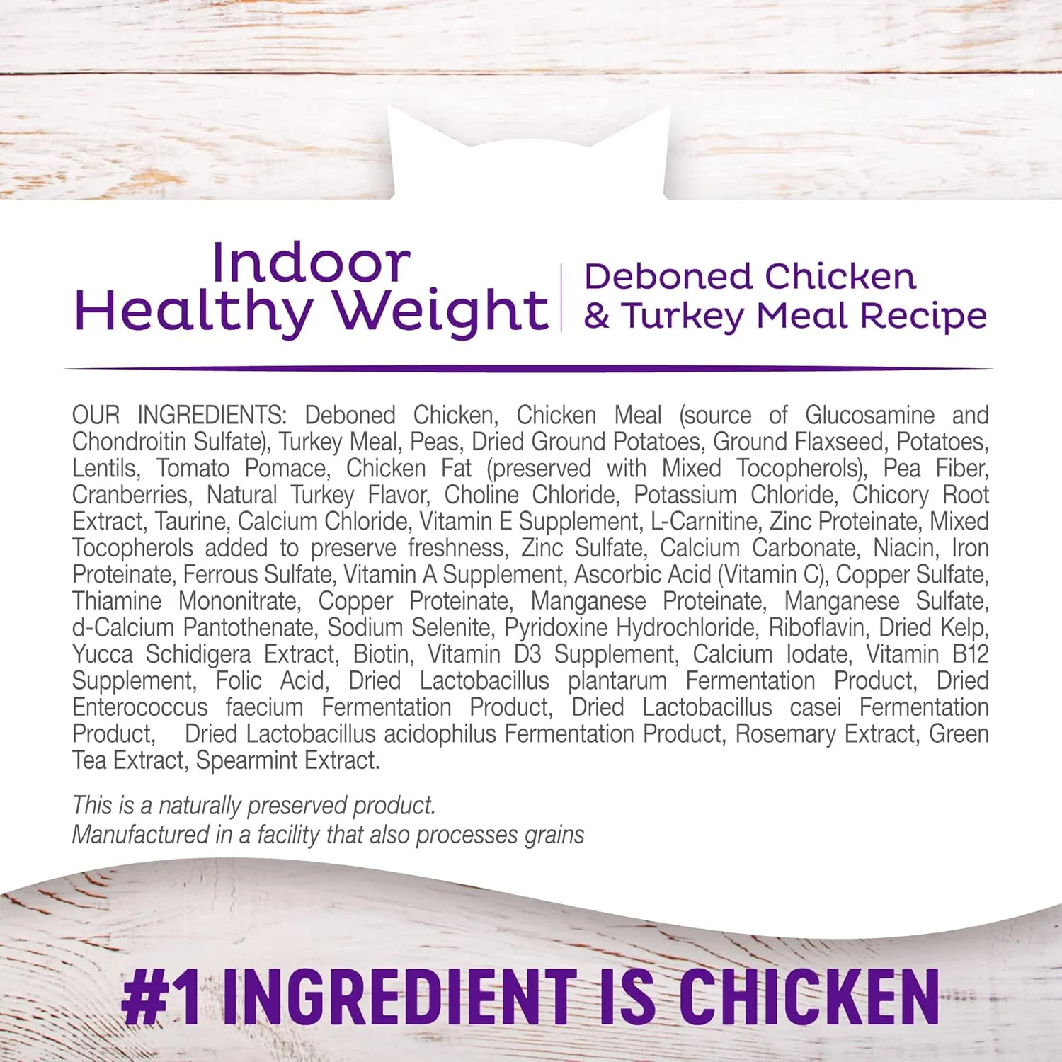 Wellness Complete Health Adult Dry Cat Food for Indoor Cats, Grain Free, Natural, Healthy Weight Chicken & Turkey Meal - Image 5