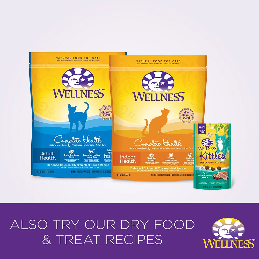 Wellness Complete Health Grain Free Turkey & Salmon Natural Wet Canned Cat Food - Image 4