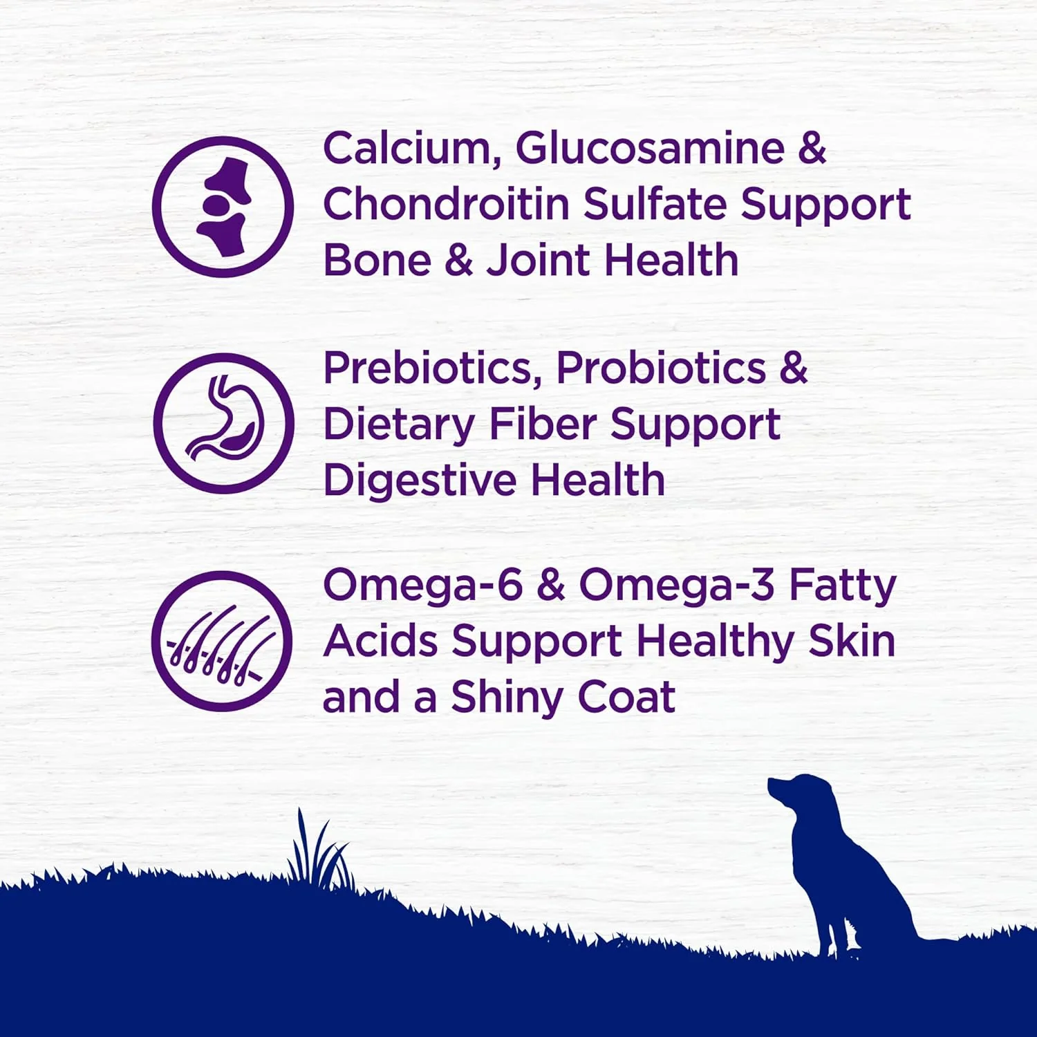 Wellness Complete Health Large Breed Adult Dry Dog Food, No Corn or Wheat, Made in USA with Real Meat, Natural Ingredients, Glucosamine, Probiotics & Omega Fatty Acids - Image 4