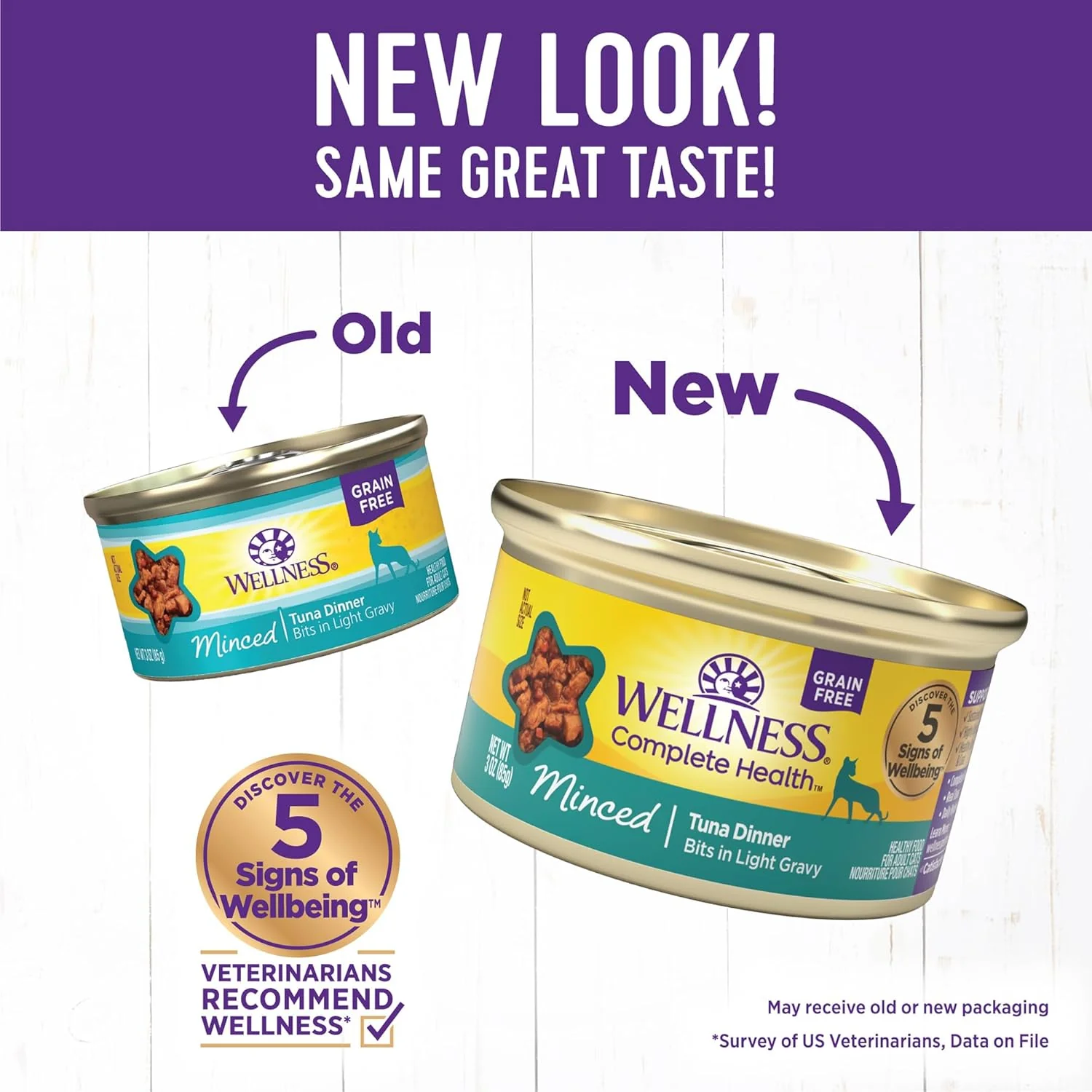 Wellness Complete Health Minced Adult Wet Cat Food, Natural, Protein-Rich, Grain Free(Tuna Entrée) - Image 2