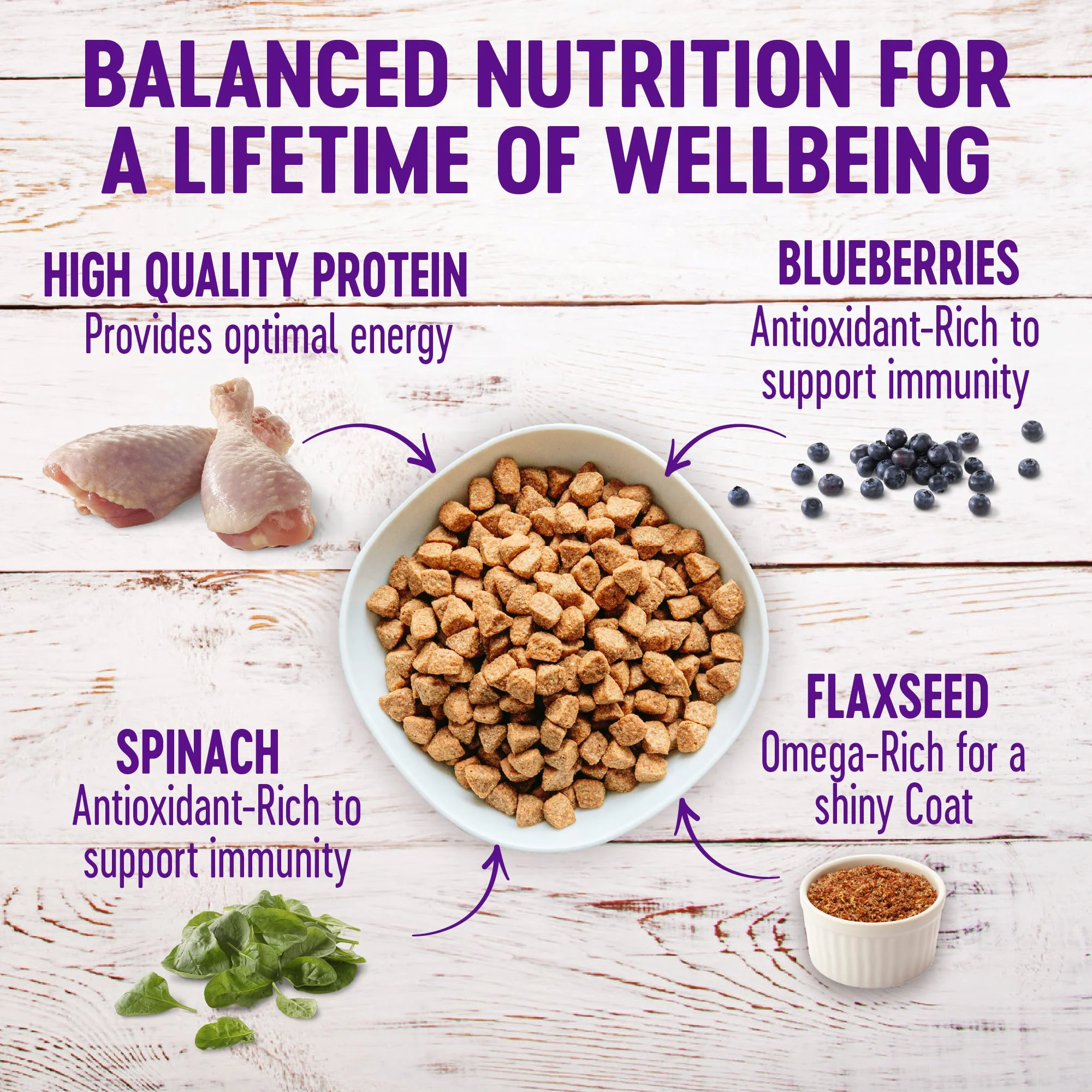 Wellness Complete Health Natural Dry Senior Dog Food, Chicken & Barley - Image 4