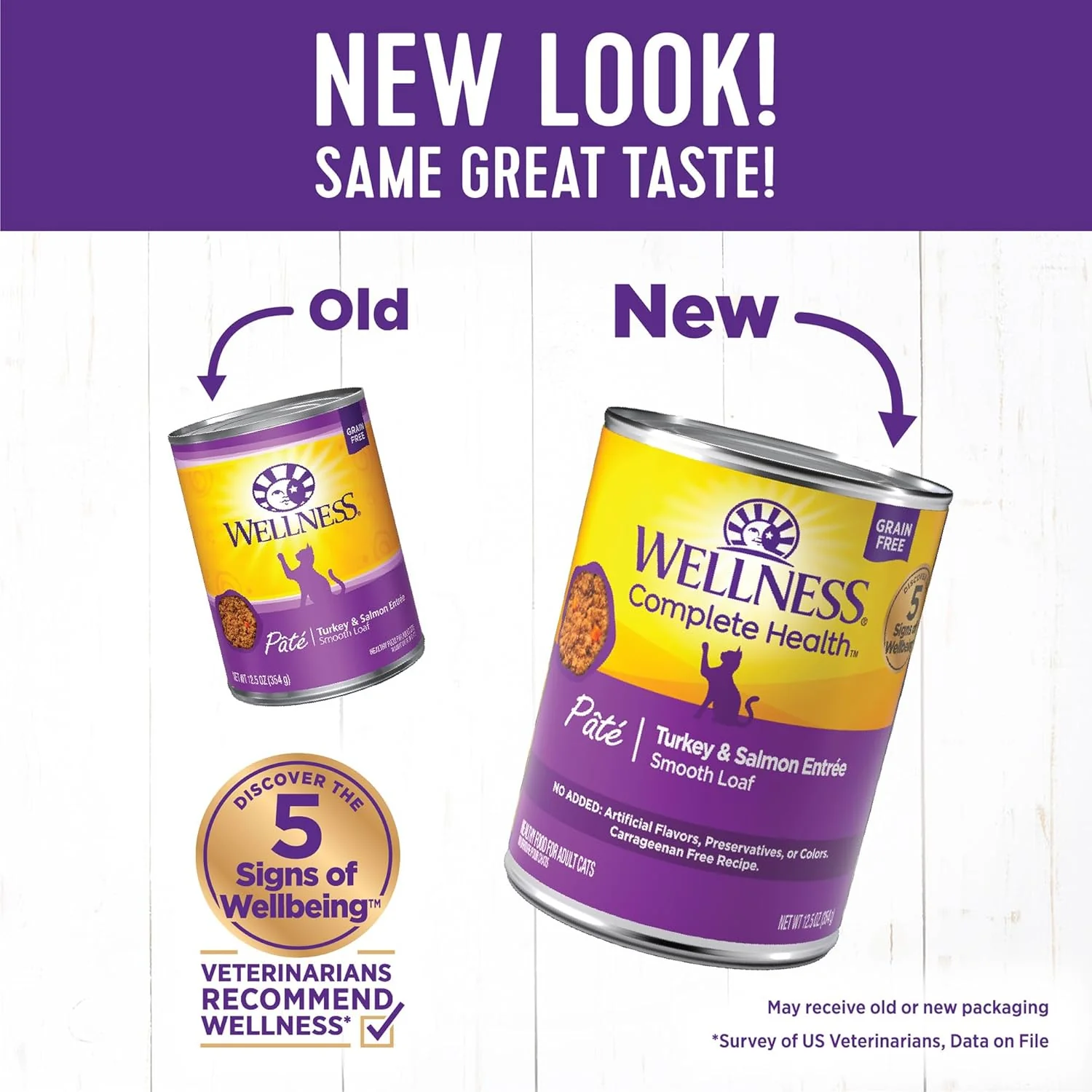 Wellness Complete Health Pate Adult Wet Cat Food, Natural, Protein-Rich, Grain Free(Turkey & Salmon) - Image 2