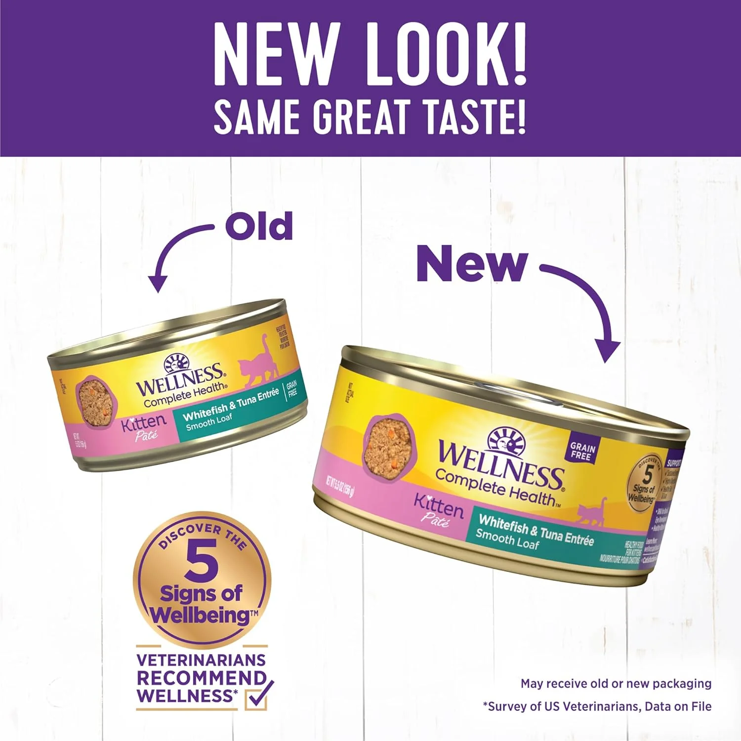Wellness Complete Health Pate Kitten Wet Cat Food, Natural, Protein-Rich, Grain Free (Whitefish & Chicken) - Image 2