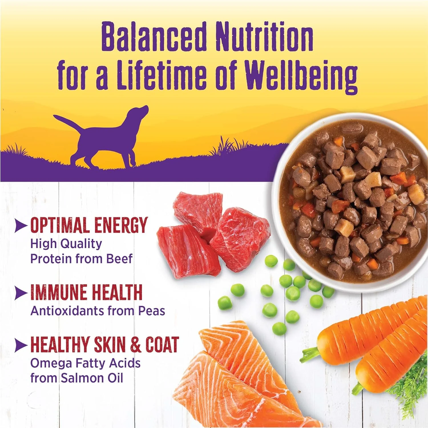 Wellness Complete Health Thick & Chunky Natural Grain Free Canned Wet Dog Food, Beef Stew - Image 8