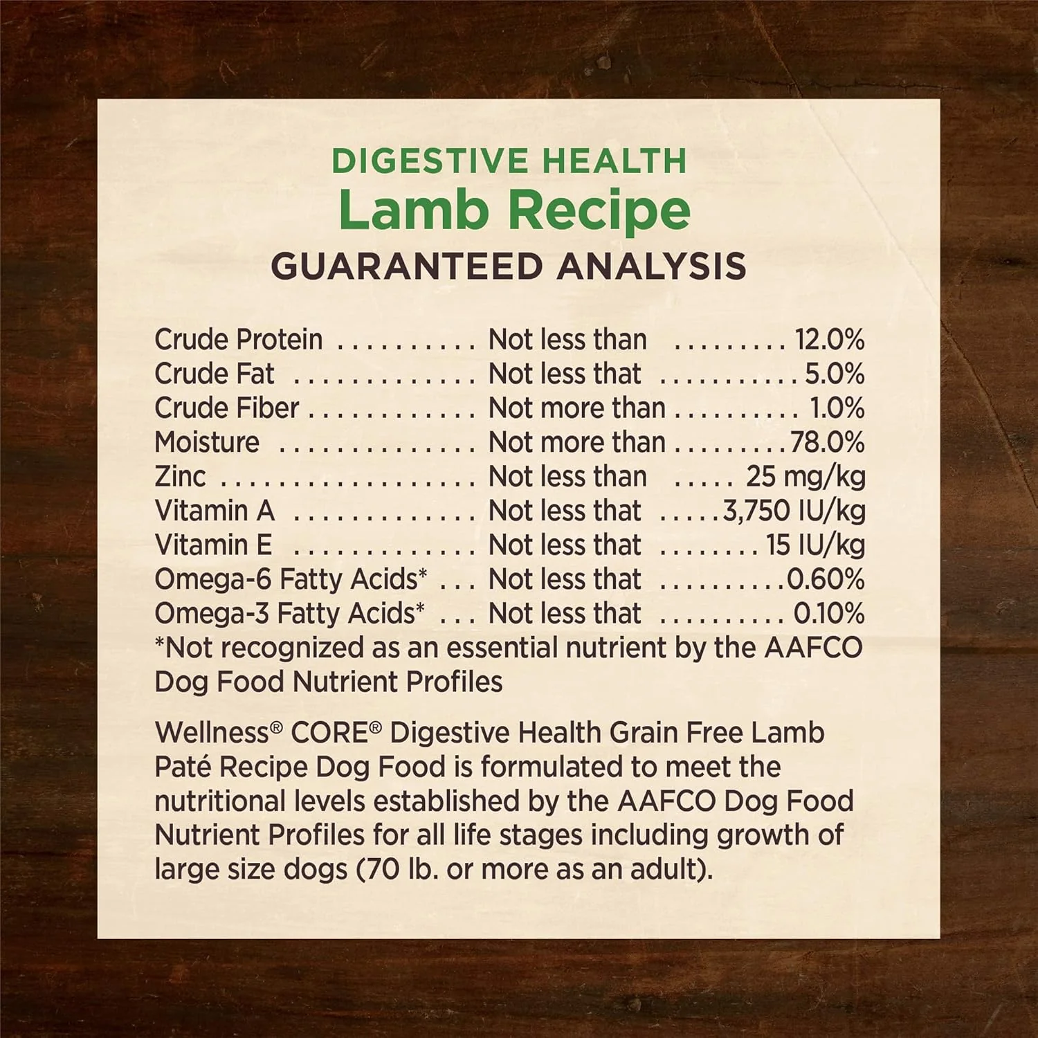 Wellness CORE Digestive Health Lamb Grain Free Wet Dog Food - Image 8