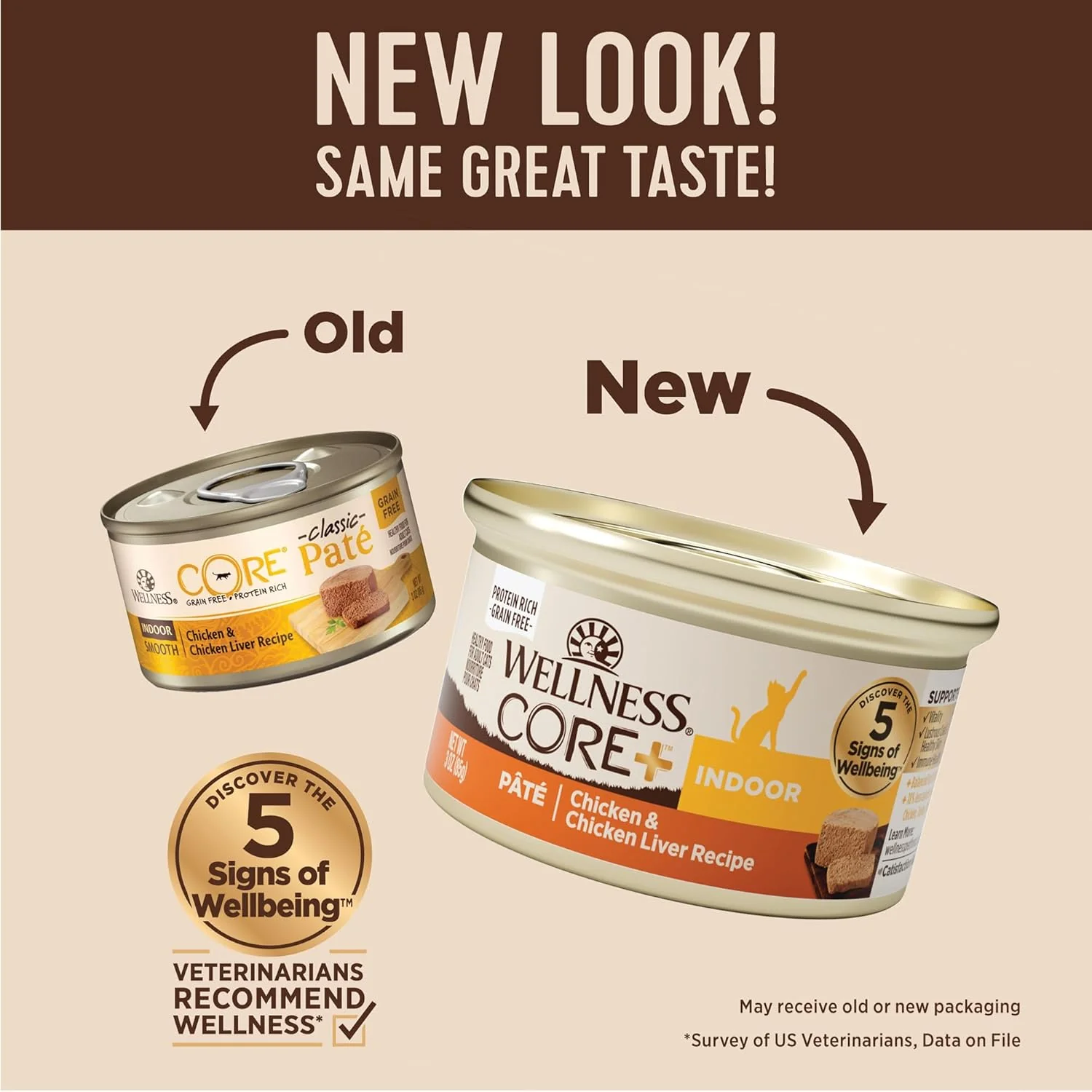 Wellness CORE+ Indoor Pate Adult Wet Cat Food, Natural, Protein-Rich, Grain Free (Chicken & Chicken Liver) - Image 2