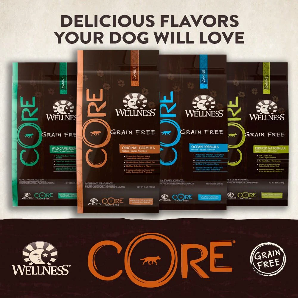 Wellness CORE Natural Grain Free Dry Dog Food, Ocean Whitefish, Herring & Salmon - Image 8