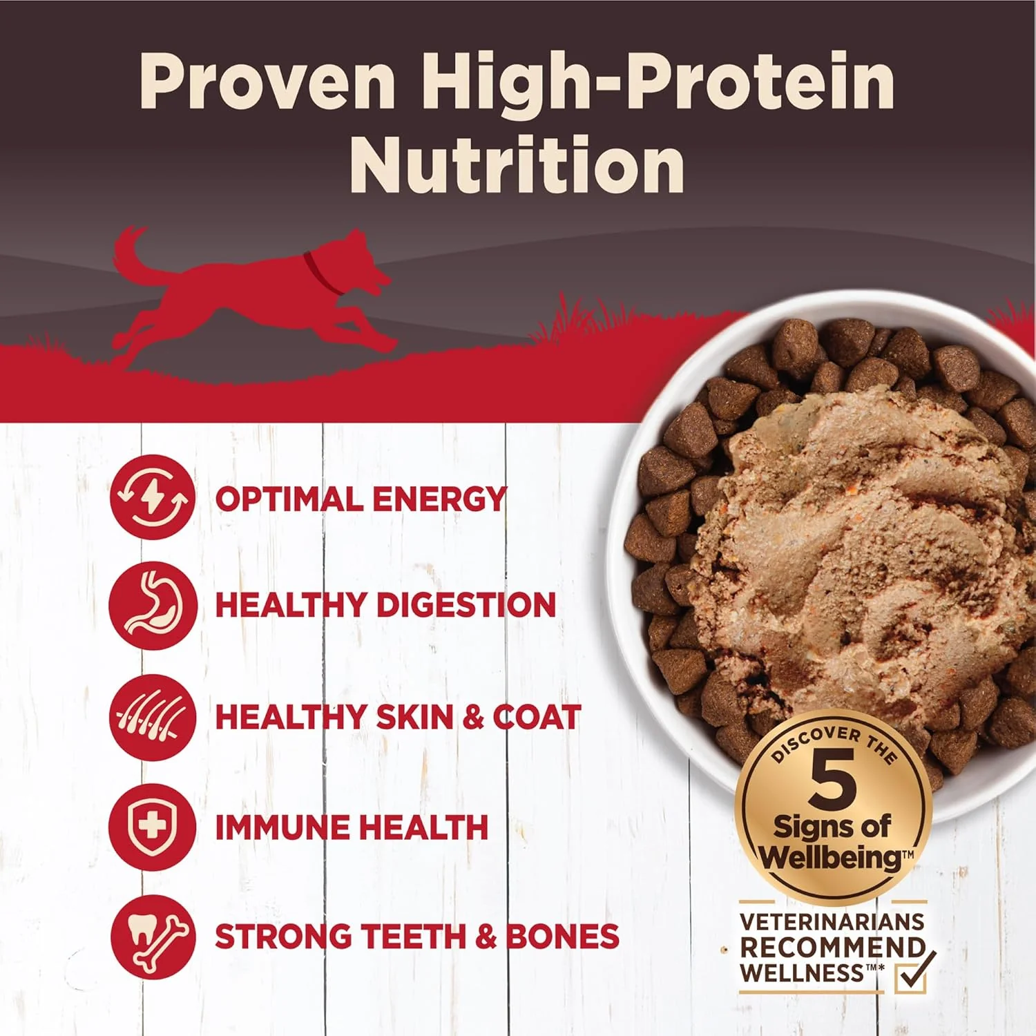 Wellness CORE Natural Wet Grain Free Canned Dog Food, Beef, Venison & Lamb - Image 3