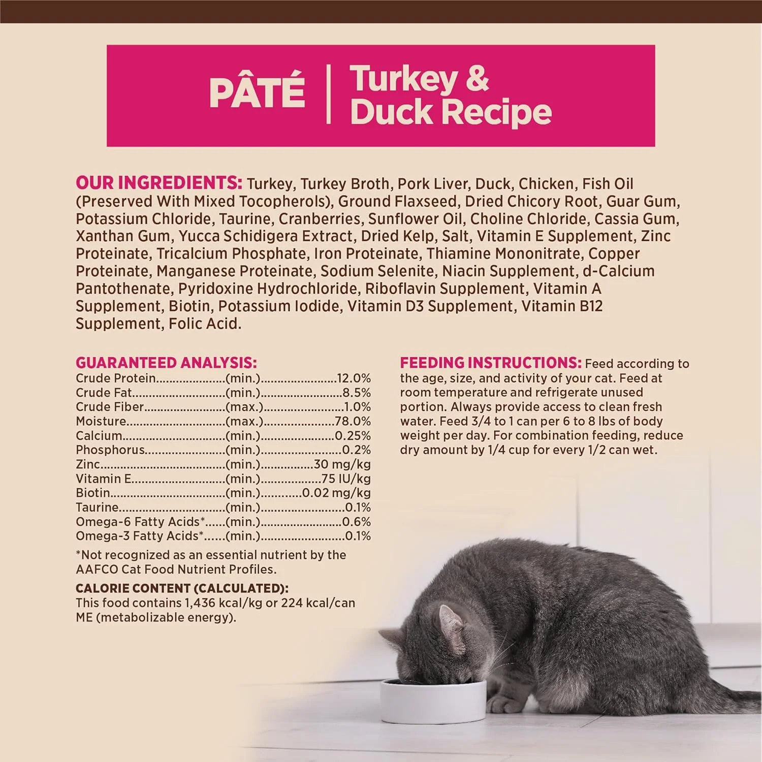Wellness CORE Pate Adult Wet Cat Food, Natural, Protein-Rich, Grain Free (Turkey & Duck) - Image 8