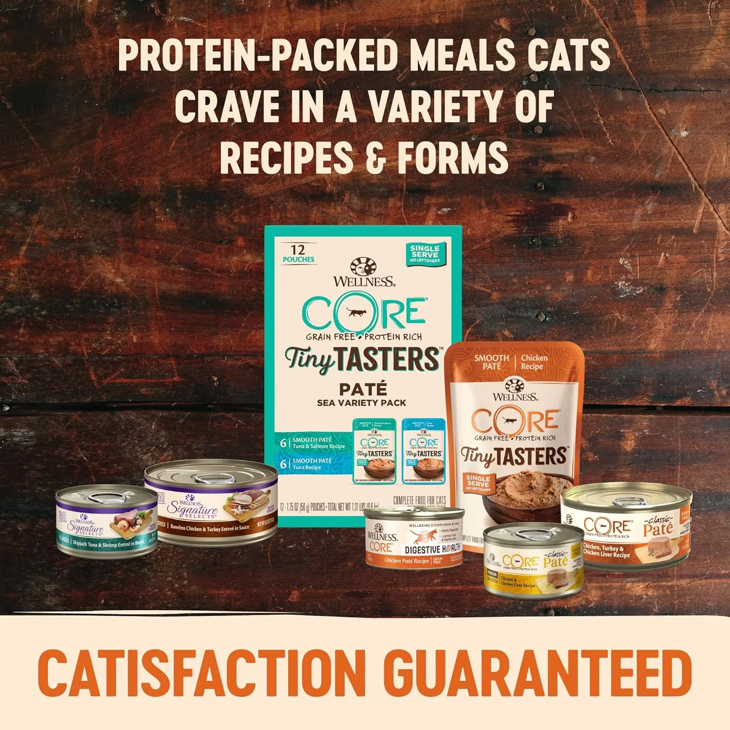 Wellness CORE Signature Selects Chunky Adult Wet Cat Food, Natural, Protein-Rich, Grain Free (Chicken & Salmon) - Image 4