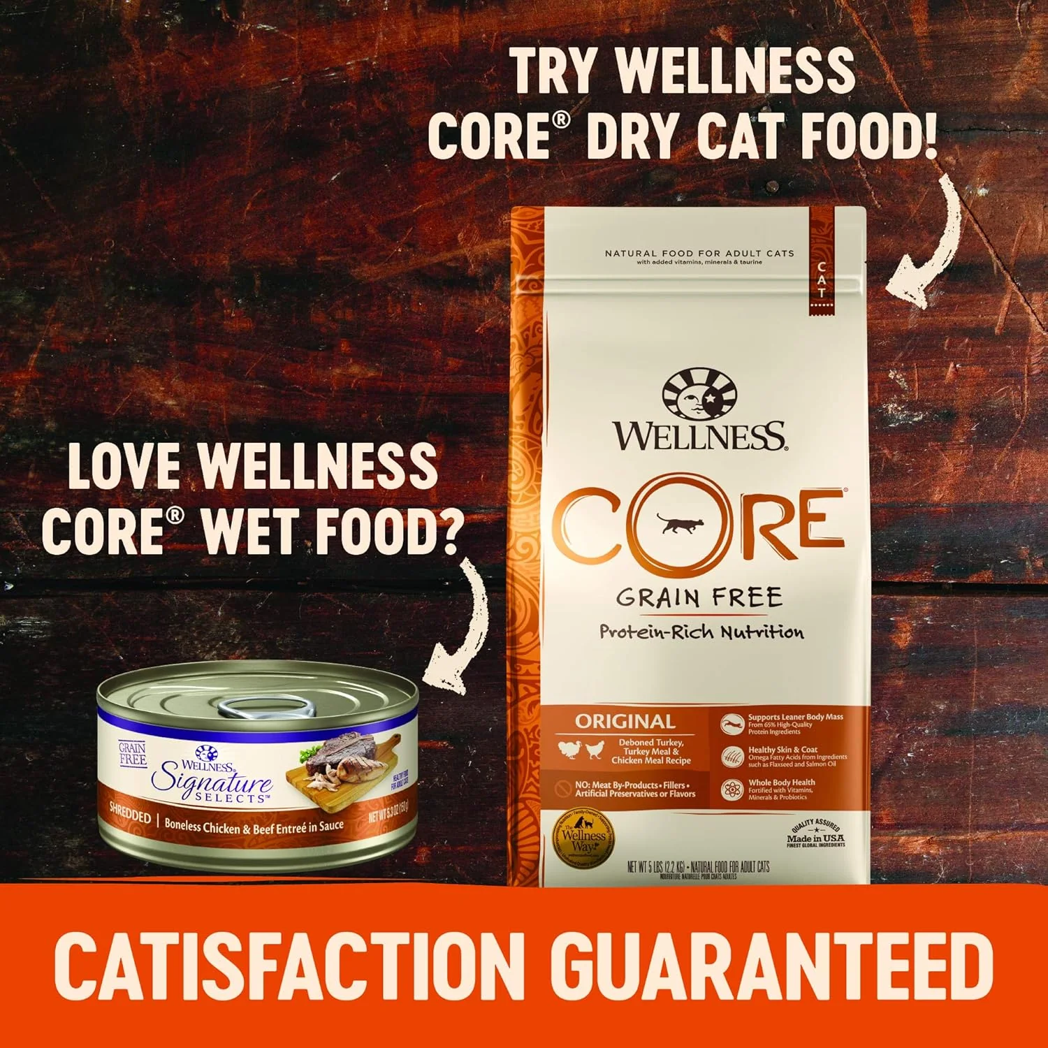 Wellness CORE Signature Selects Flaked Adult Wet Cat Food, Natural, Protein-Rich, Grain Free (Skipjack Tuna & Shrimp) - Image 5