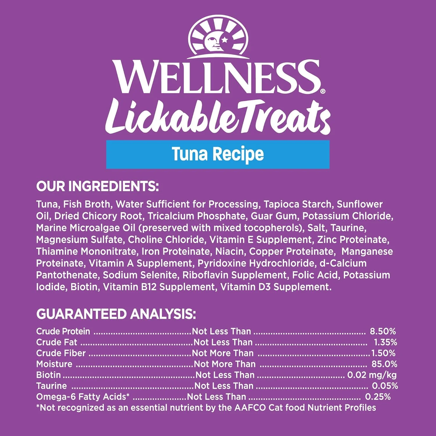 Wellness Lickable Treats Soft Puree Natural Grain Free Adult Cat Treats, Tuna Recipe - Image 6