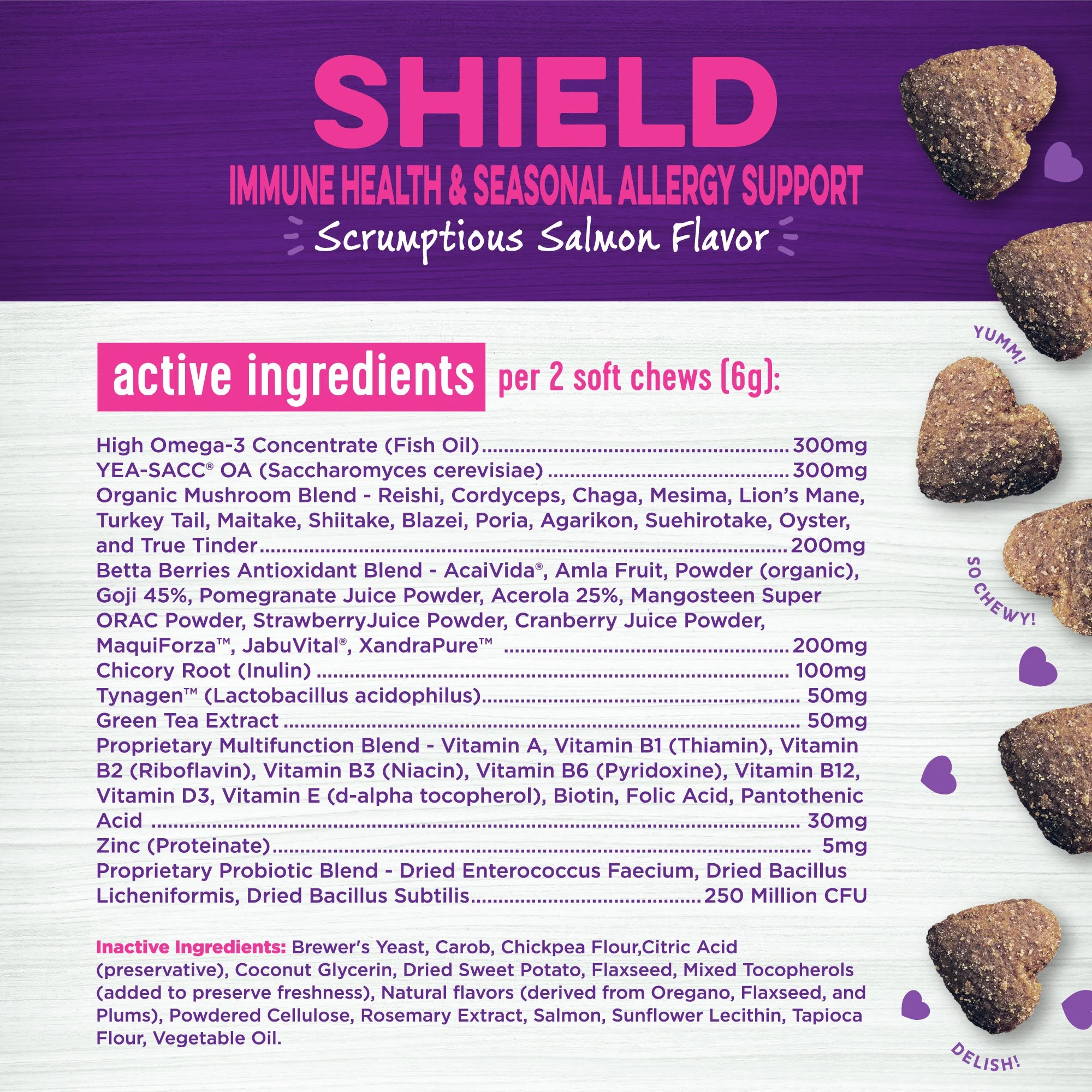 Wellness Salmon Flavored Soft Chew Immune & Allergy Supplements for Dogs - Image 4