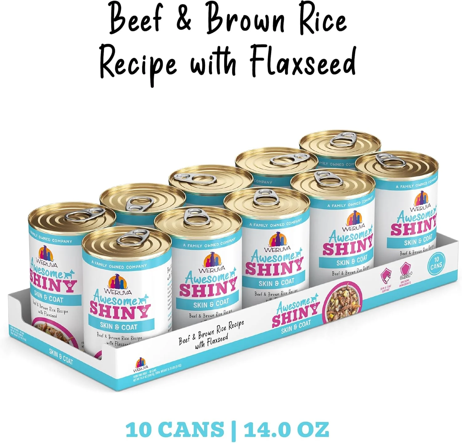Weruva Awesome Shiny Wet Dog Food, Beef & Brown Rice - Image 2