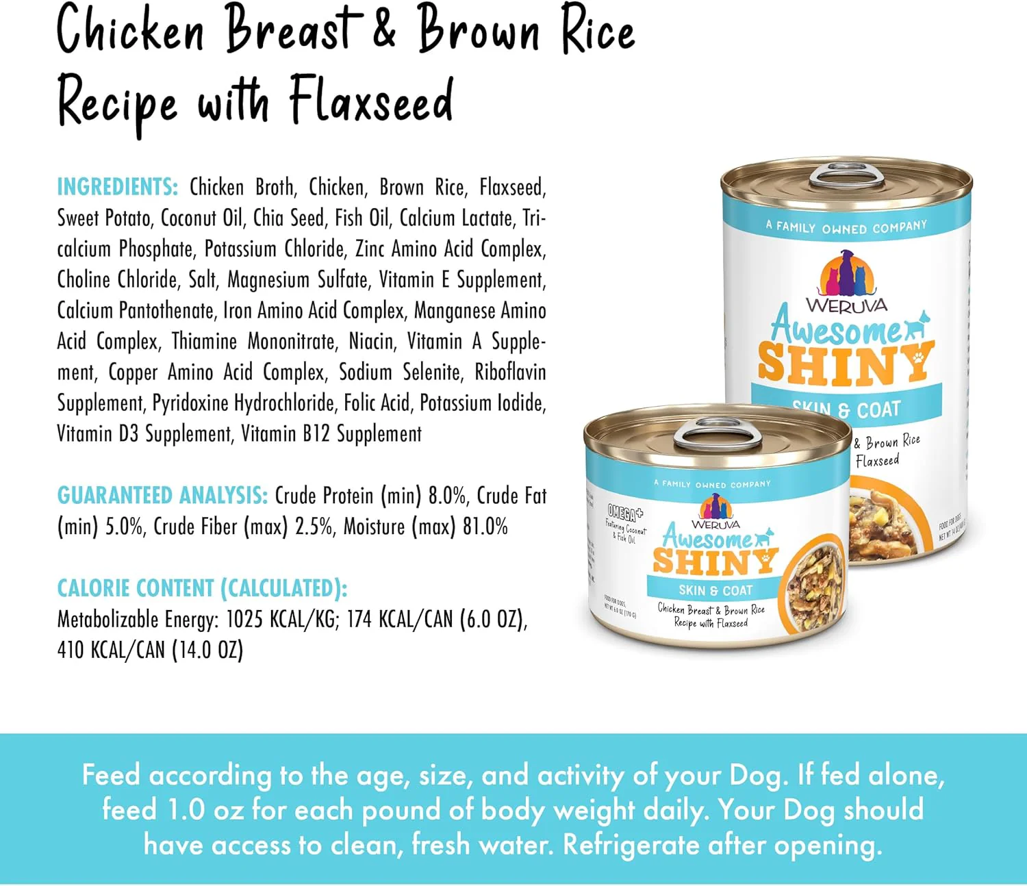 Weruva Awesome Shiny Wet Dog Food, Chicken & Brown Rice - Image 3