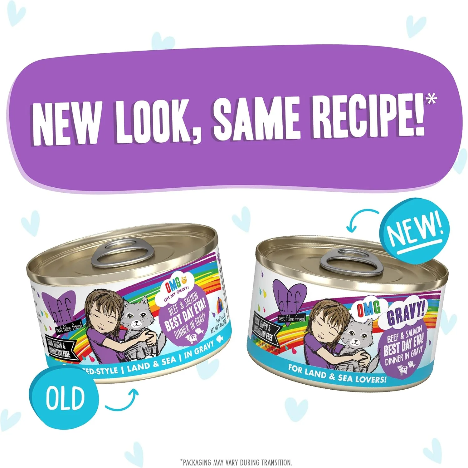 Weruva B.F.F. OMG - Best Feline Friend Oh My Gravy!, Best Day Eva! with Beef & Salmon in Gravy Cat Food - Image 4