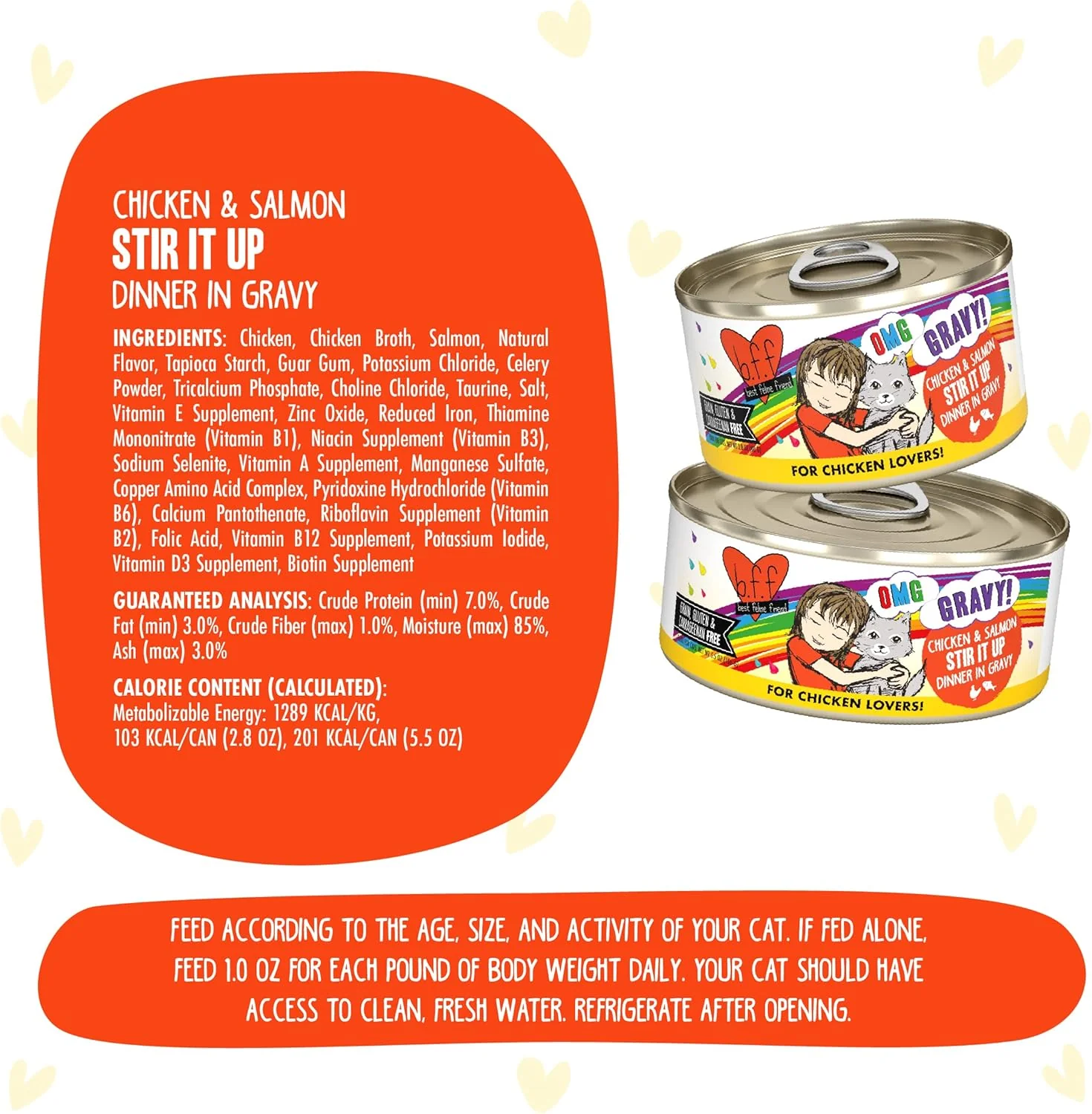 Weruva B.F.F. OMG - Best Feline Friend Oh My Gravy!, Chicken & Salmon Stir It Up with Chicken & Salmon in Gravy - Image 7