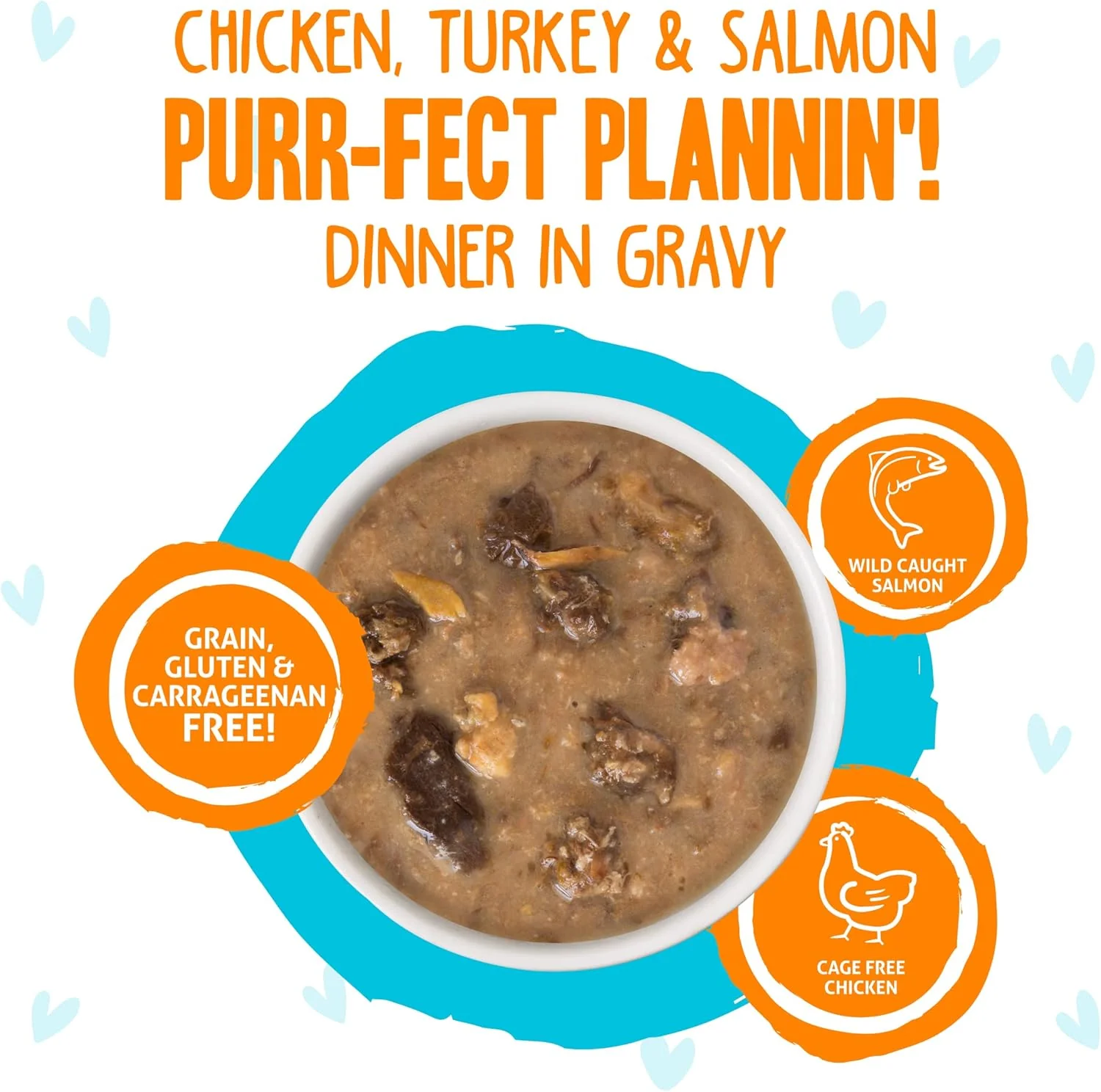 Weruva B.F.F. OMG - Best Feline Friend Oh My Gravy!, Purr-FECT Plannin'! with Chicken, Turkey & Salmon in Gravy Cat Food - Image 4